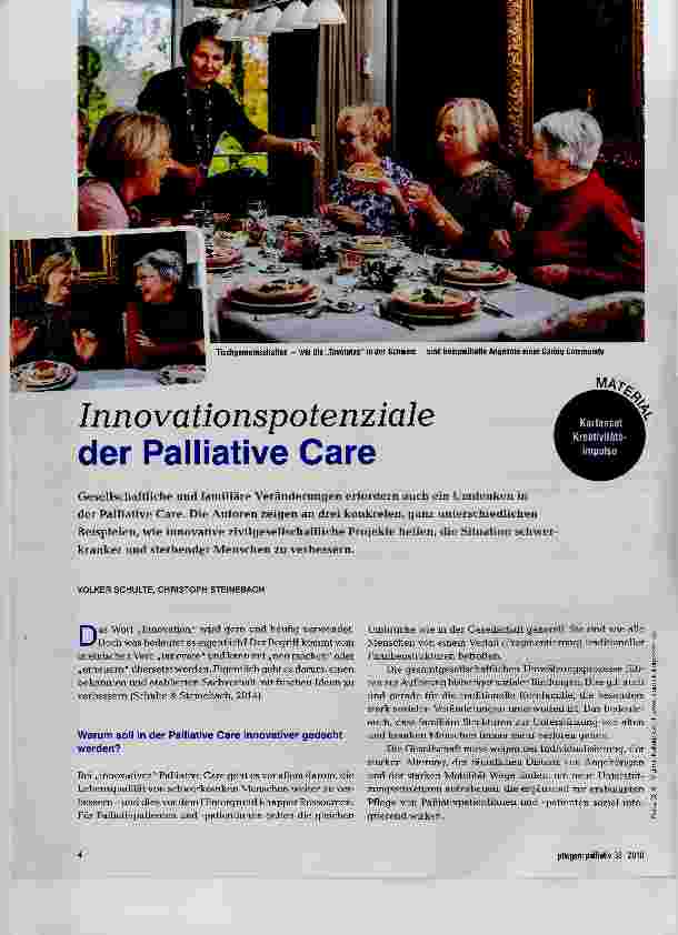 Vorschauseite 1: Innovationspotenziale der Palliative Care