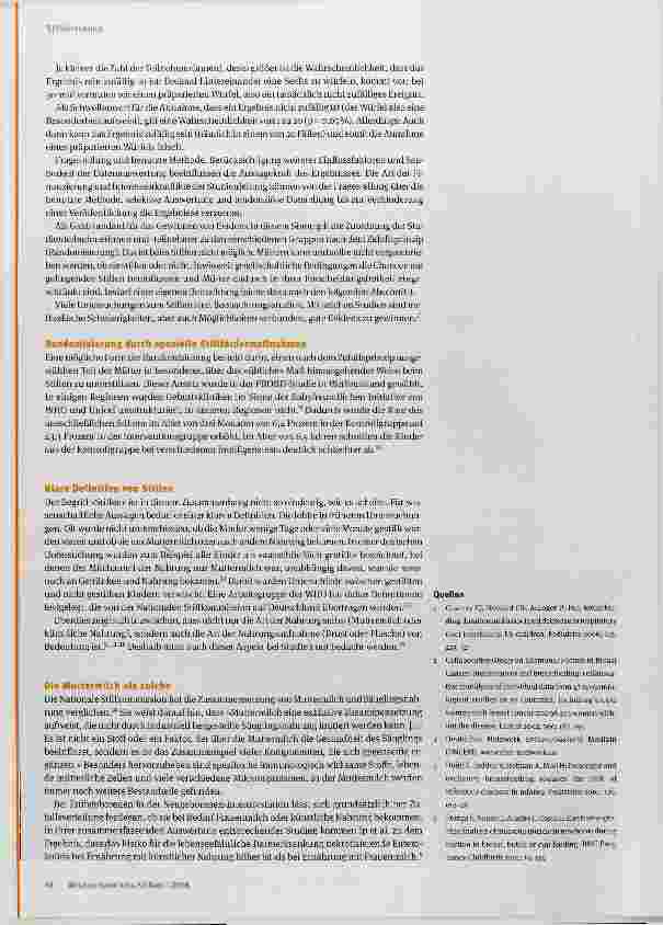 Vorschauseite 2: Stillen und Evidenz