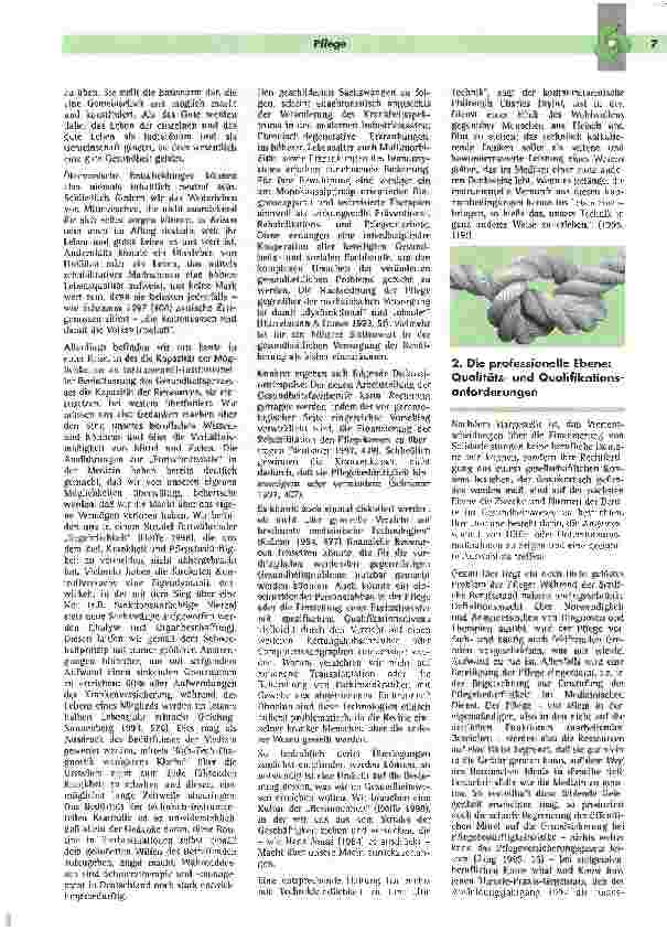 Vorschauseite 4: Pflege zwischen ethischem Anspruch und wirtschaftlichen Zwängen