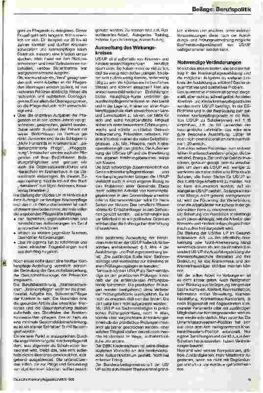 Vorschauseite 3: Die Stellung der Unterrichtsschwester/des Unterrichtspflegers im Gesundheitswesen