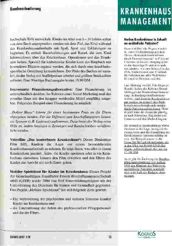 Vorschauseite 4: Wie können Kinder im Rahmen eines Zufriedenheitsmanagements berücksichtigt werden?