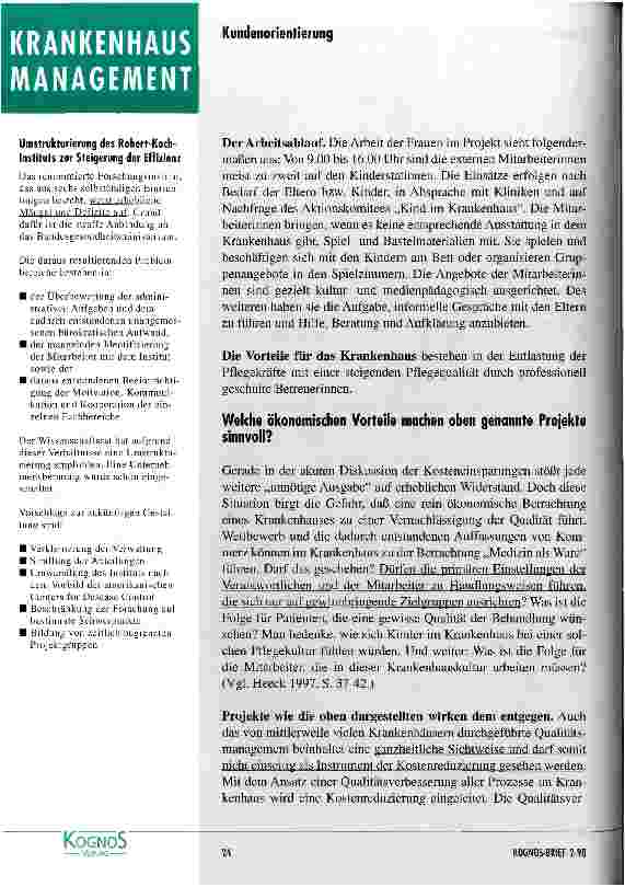 Vorschauseite 5: Wie können Kinder im Rahmen eines Zufriedenheitsmanagements berücksichtigt werden?
