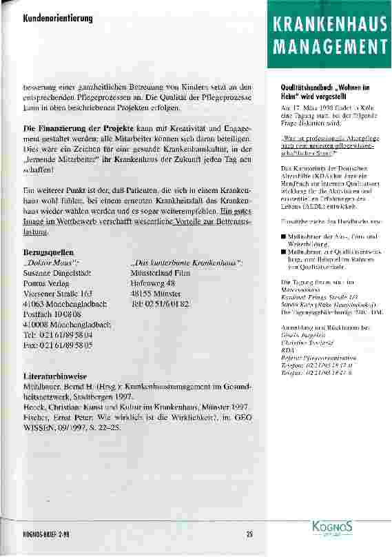 Vorschauseite 6: Wie können Kinder im Rahmen eines Zufriedenheitsmanagements berücksichtigt werden?