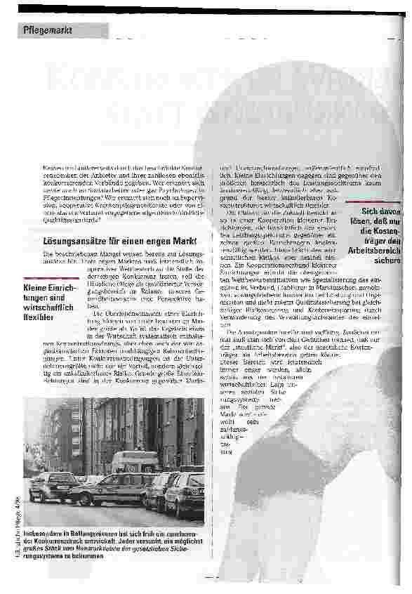 Vorschauseite 3: Konstruktiver Wettbewerb statt mörderischer Konkurrenz Perspektiven für die Anbieter der Häuslichen Pflege