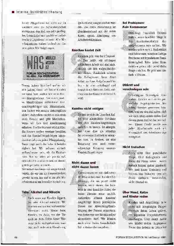 Vorschauseite 2: Für den ersten Eindruck gibt es keine zweite Chance Feste Regeln, eiserne Grundsätze und handfeste Tips für den Pflegeknigge