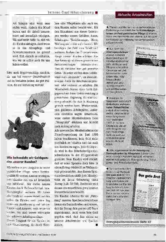 Vorschauseite 3: Für den ersten Eindruck gibt es keine zweite Chance Feste Regeln, eiserne Grundsätze und handfeste Tips für den Pflegeknigge