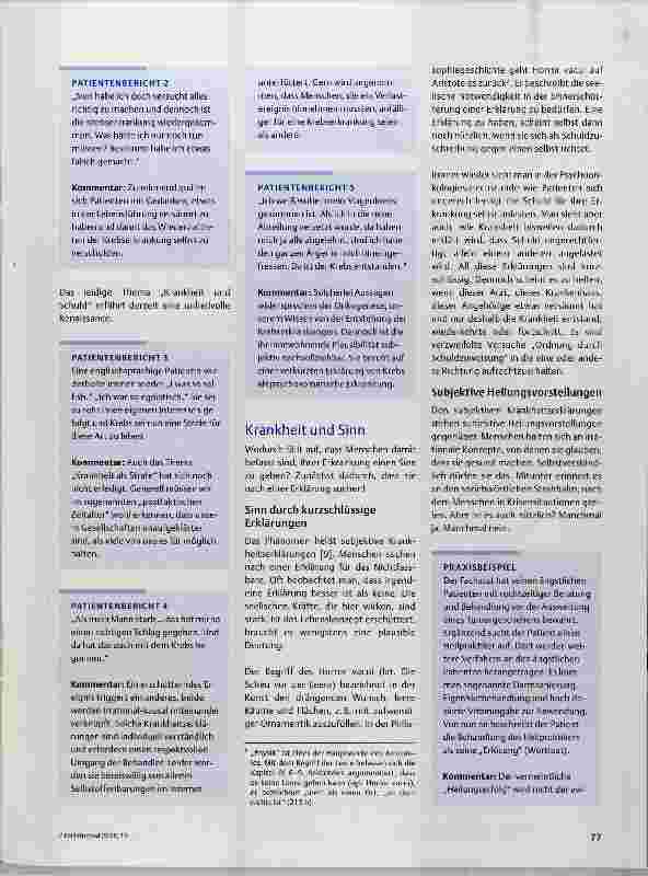 Vorschauseite 5: „Symptome der Stille“ in der Palliativen Behandlung von Krebspatienten