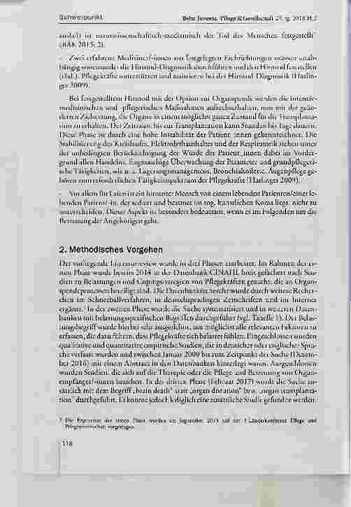 Vorschauseite 3: Pflege und Organspende Der Hirntod und andere Belastungsfaktoren