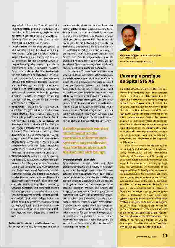 Vorschauseite 2: Sicherheit im Datennetz der Spital STS AG