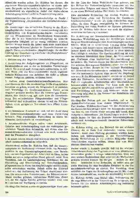 Vorschauseite 2: Empfehlungen für die Einrichtung und Unterhaltung von Gemeindepflegestationen