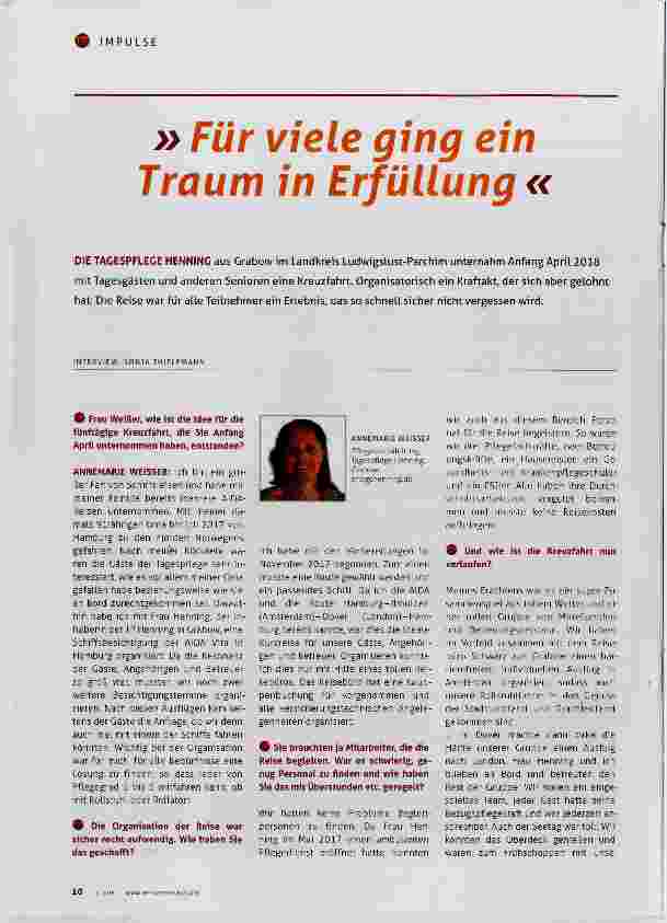 Vorschauseite 1: » Für viele ging ein Traum in Erfüllung «