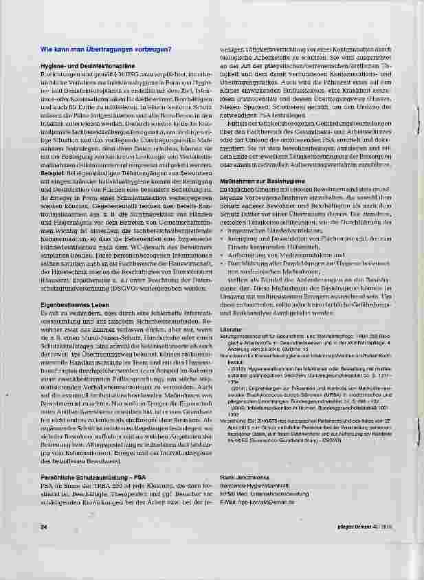 Vorschauseite 3: Präventiv gegen die Verbreitung multiresistenter Erreger