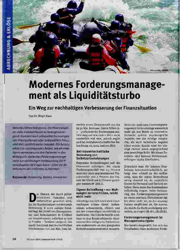 Vorschauseite 1: Modernes Forderungsmanagement als Uquiditätsturbo
