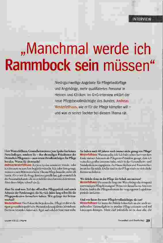 Vorschauseite 2: „Manchmal werde ich Rammbock sein müssen“