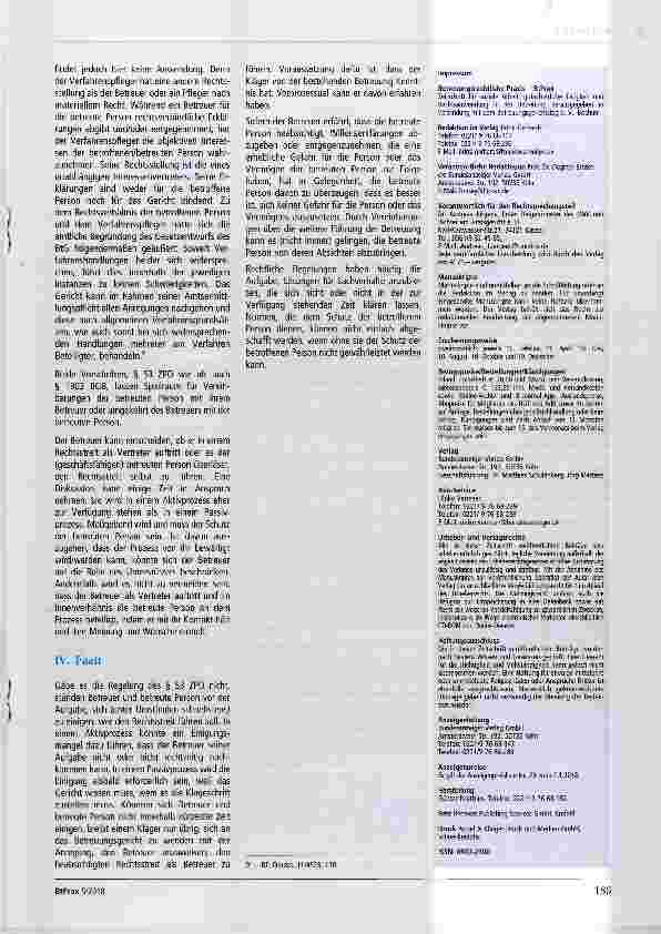 Vorschauseite 2: Konkurrenzen im Betreuungsrecht (§ 1903 BGB/ § 53 ZPO)