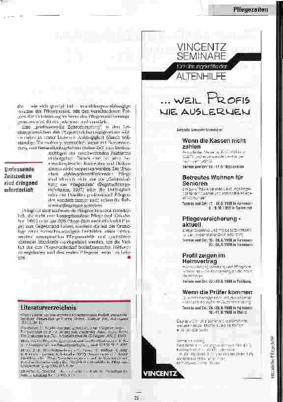 Vorschauseite 6: Pflegen Profis schneller? Überlegungen zum Zeitaufwand der Pflege nach SGB XI durch professionelle Pflegekräfte