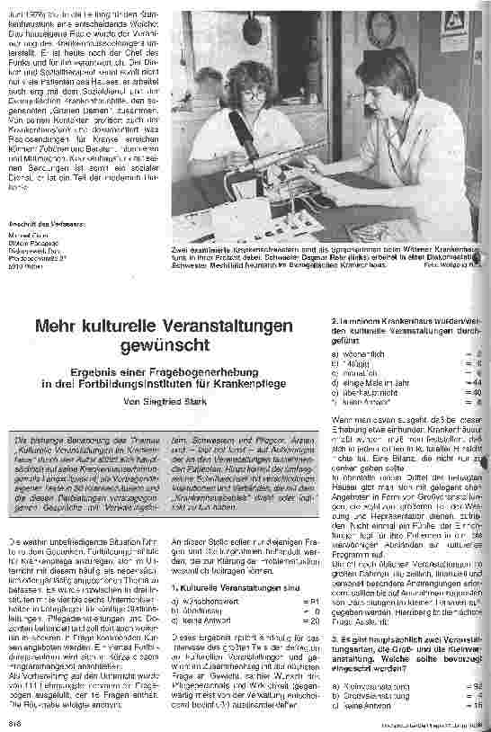 Vorschauseite 2: Unterhaltung im Krankenhaus / Wunschkonzert als Balsam für den Patienten -- Krankenhausfunkein Stück moderner Diakonie