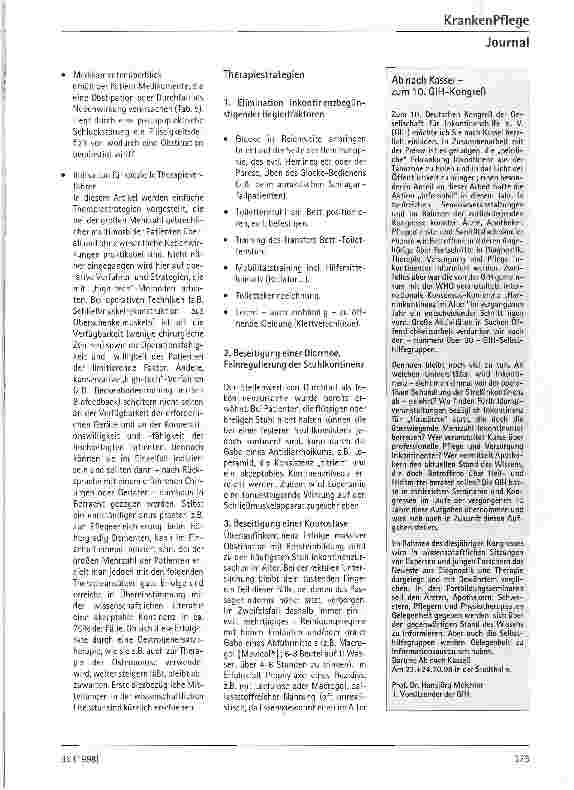 Vorschauseite 5: Stuhlinkontinenz beim geriatrischen Patienten