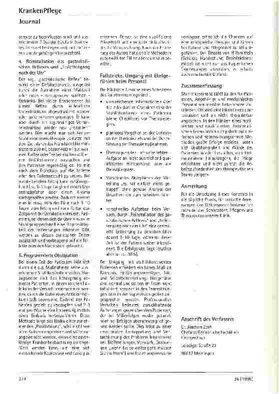 Vorschauseite 6: Stuhlinkontinenz beim geriatrischen Patienten