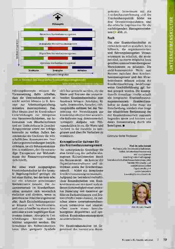 Vorschauseite 4: Krankenhauskultur - eine Frage der Entscheidung?
