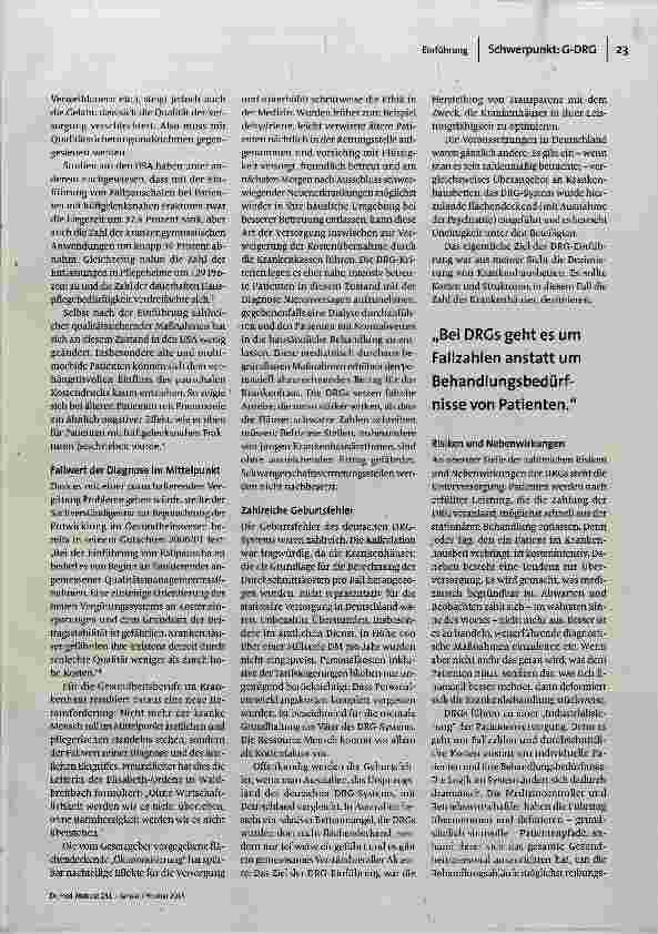 Vorschauseite 2: Die Nemesis der Patientenversorgung
