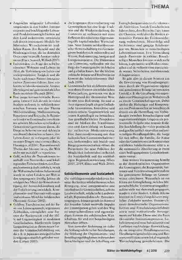 Vorschauseite 4: Solidarische Ökonomie