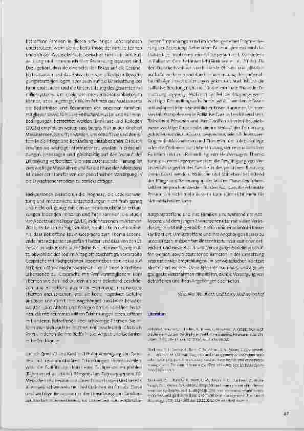 Vorschauseite 3: Junge Personen mit progressiven neuromuskulären Erkrankungen das Erleben innerhalb der Familie