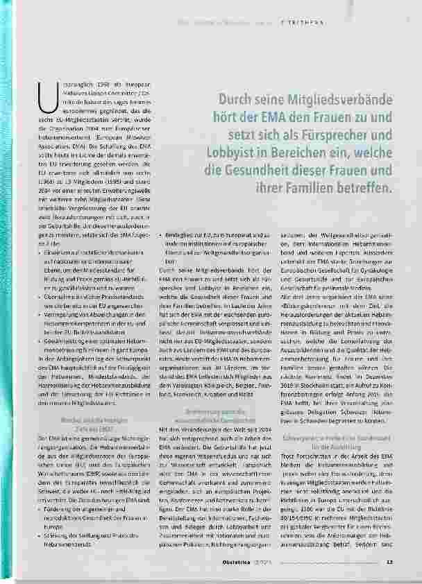 Vorschauseite 2: stark und geeint: die Hebammen in Europa
