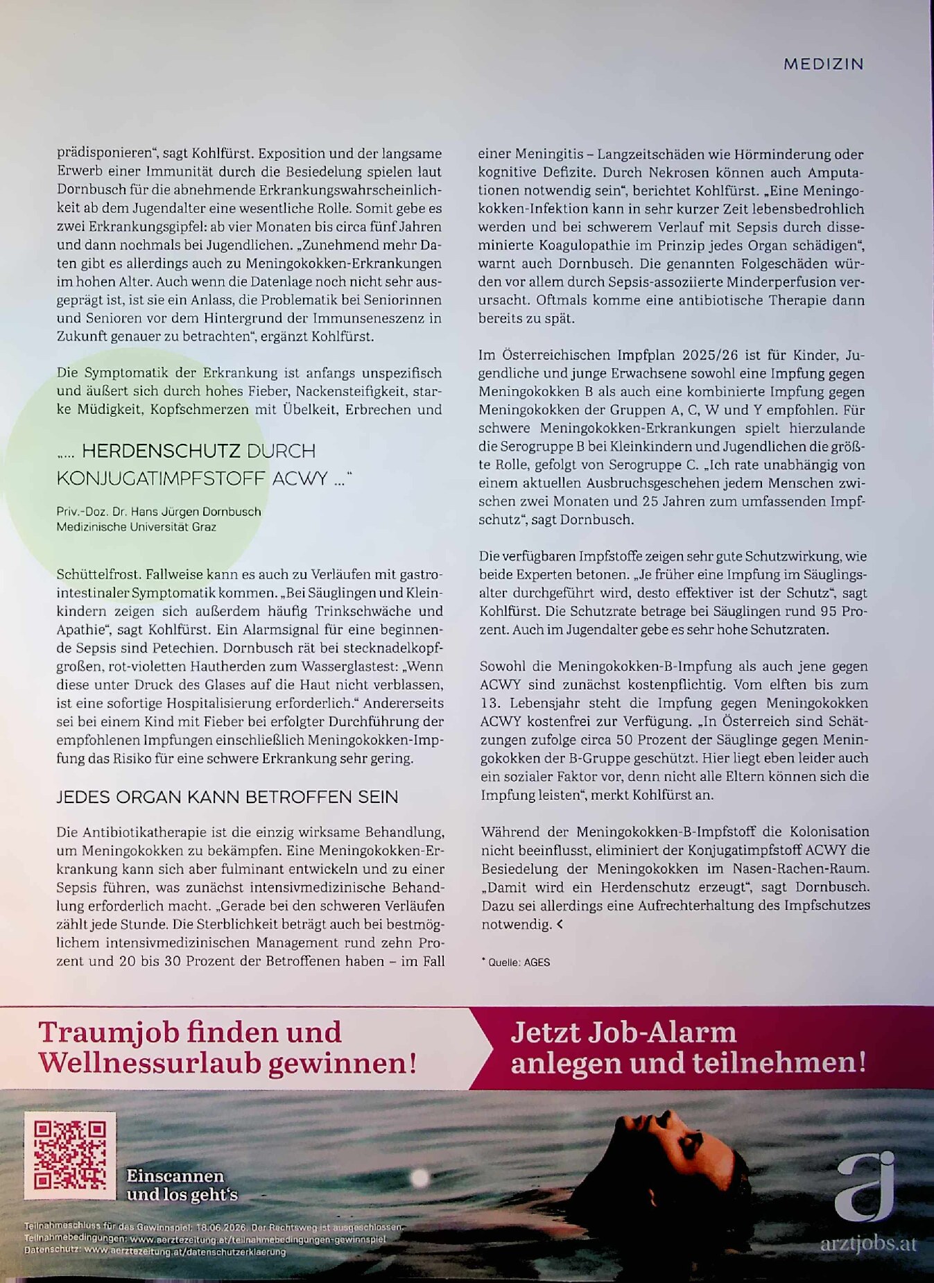 Vorschauseite 2: Meningokokken – Potenzial ohne Impfung hoch