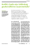 Vorschauseite 1: Konflikt: Quelle oder Gefährdung gesellschaftlichen Zusammenhalts?