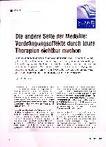 Vorschauseite 1: Die andere Seite der Medaille: Verdrängungseffekte durch teure Therapien sichtbar machen.