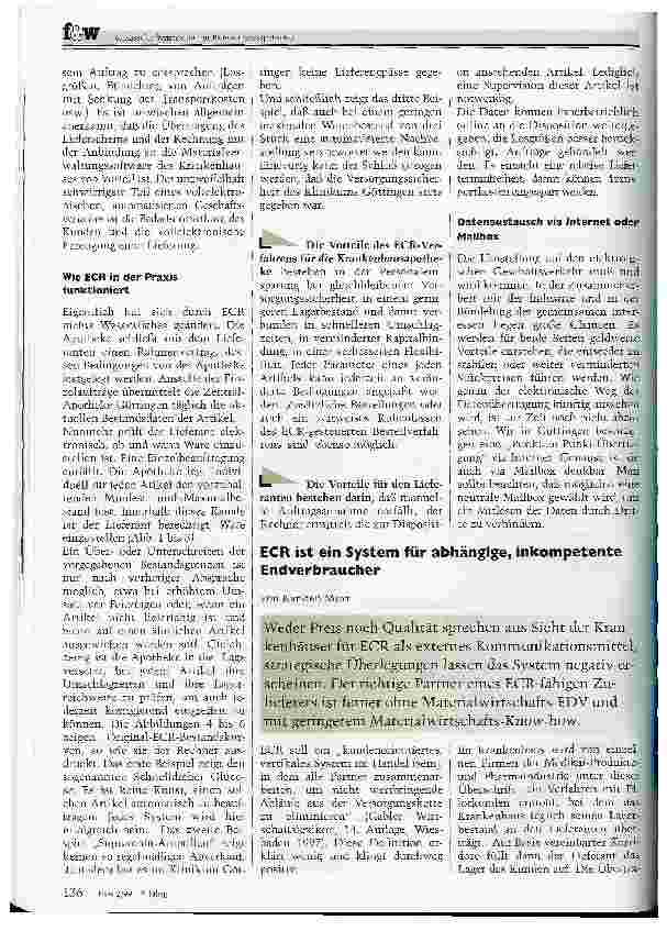 Vorschauseite 3: Die Logistik der Klinikapotheke 6. Kasseler Symposium für Krankenhausapotheker