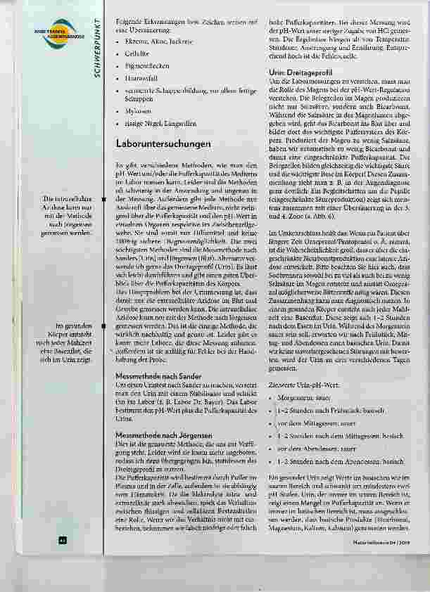 Vorschauseite 4: Übersäuerung erkennen und therapieren