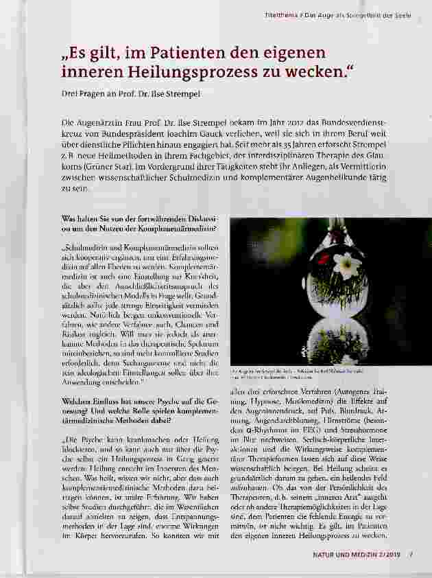 Vorschauseite 1: „Es gilt, im Patienten den eigenen inneren Heilungsprozess zu wecken.“