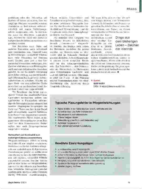 Vorschauseite 4: Behaglichkeit, Ästhetik und Funktionalität