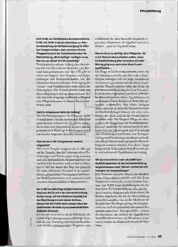 Vorschauseite 2: QUALIFIKATION IST UNABDINGBAR