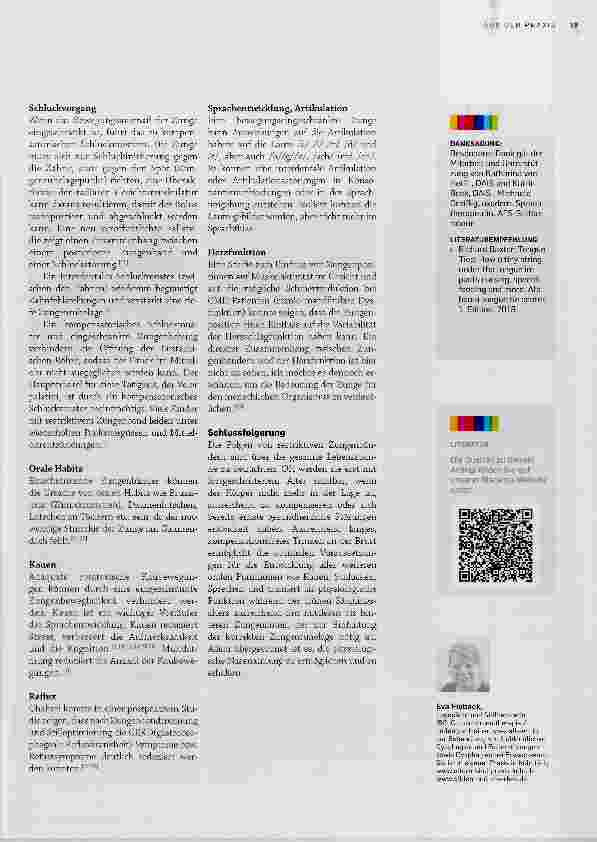 Vorschauseite 4: Orale Restriktionen