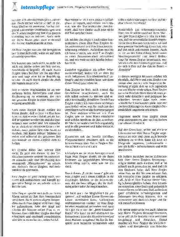 Vorschauseite 3: Pflegerische Herausforderung: Anleiten von Angehörigen zur Kommunikation mit einem orientierungsbeeinträchtigten und unruhigen Patienten
