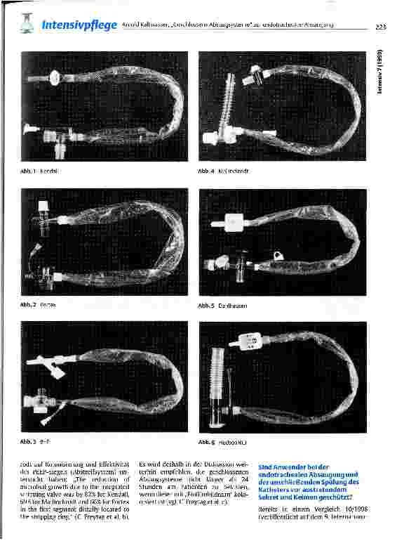 Vorschauseite 2: Geschlossene Absaugsysteme zur endotrachealen Absaugung Versuch eines Vergleichs