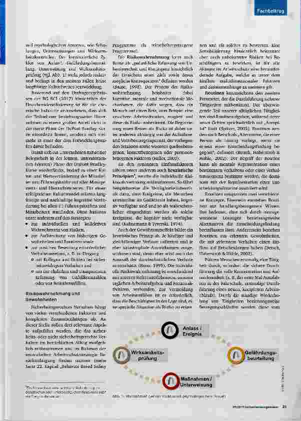 Vorschauseite 2: Betriebliche Arbeitsschutzstrategie ohne verhaltensbasiertes Konzept nicht erfolgreich!