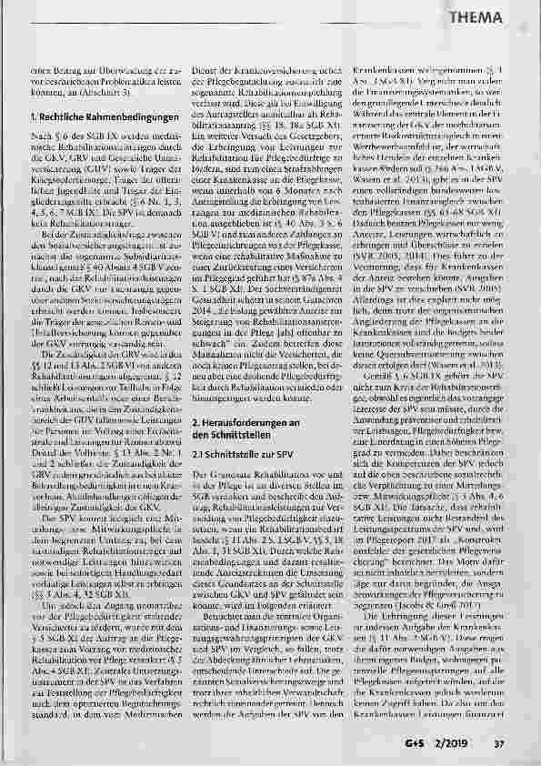 Vorschauseite 2: Schnittstellenprobleme und Lösungsansätze in der medizinischen Rehabilitation