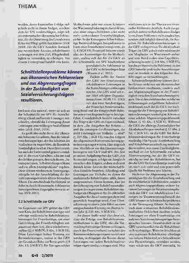 Vorschauseite 3: Schnittstellenprobleme und Lösungsansätze in der medizinischen Rehabilitation