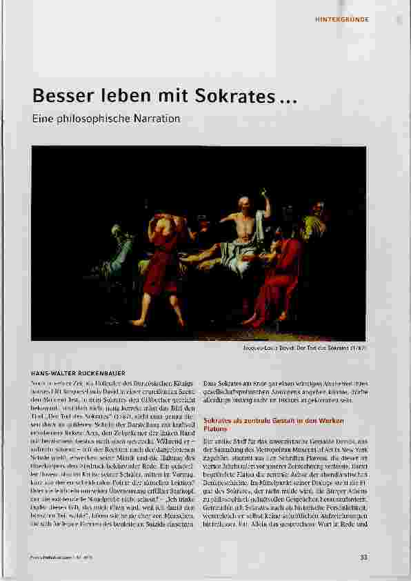Vorschauseite 1: Besser leben mit Sokrates. ..