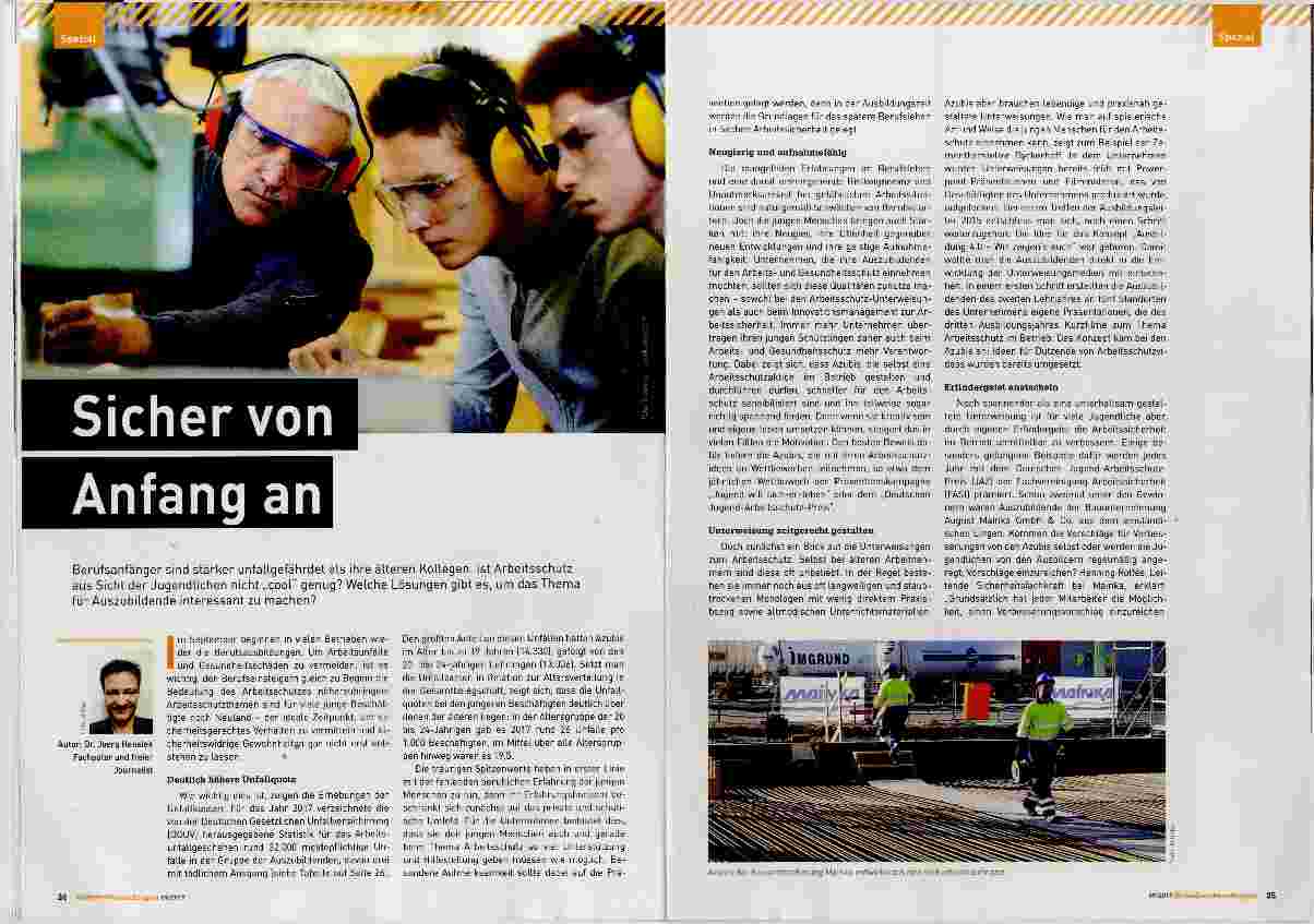 Vorschauseite 1: Sicher von Anfang an