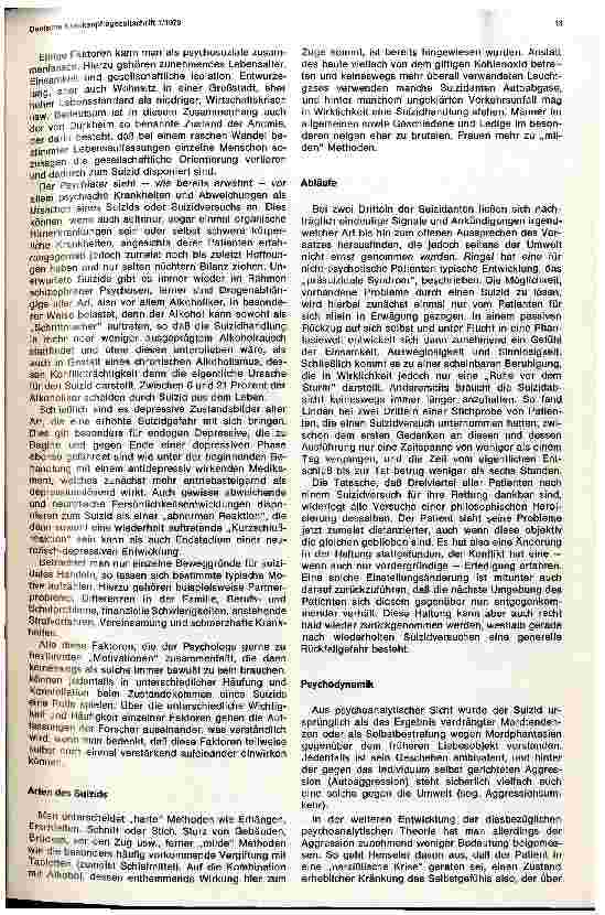 Vorschauseite 2: Suizid und Suizidversuch