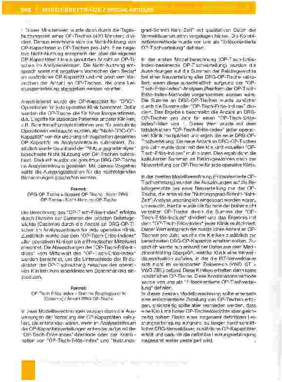 Vorschauseite 4: Steigerung der DRG-Erlöse durch Erlösorientierte OP-Tischverteilung