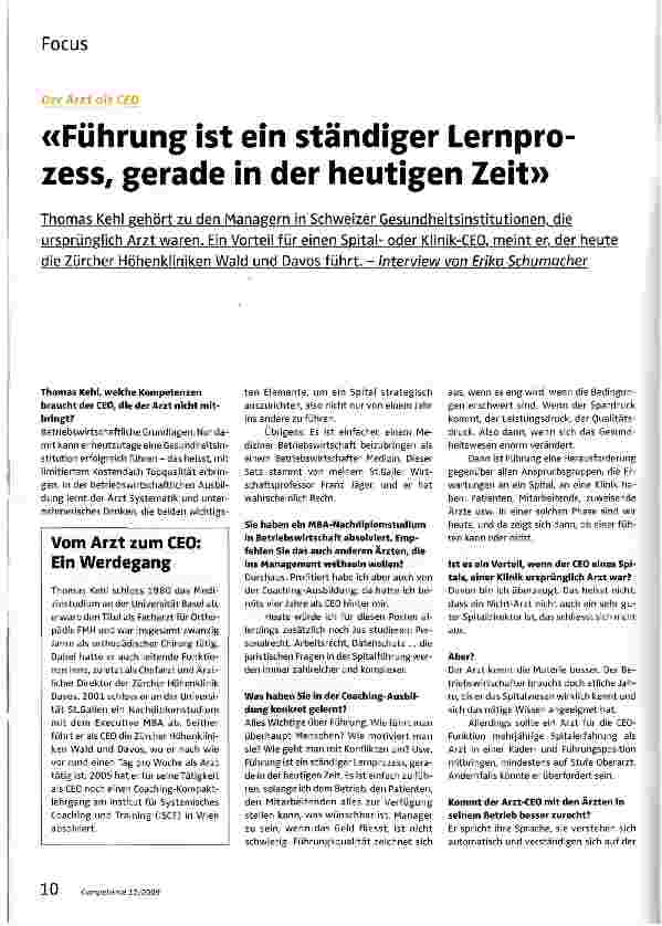 Vorschauseite 1: Führung ist ein ständiger Lernpro-zess, gerade in der heutigen Zeit