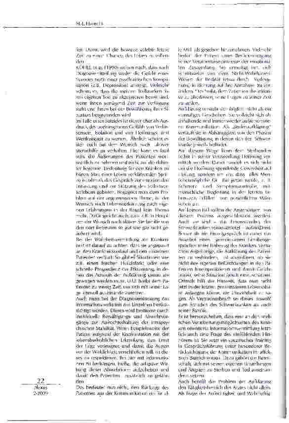 Vorschauseite 3: PSYCHOSOZIALE BEGLEITUNG SCHWERSTKRANKER UND STERBENDER