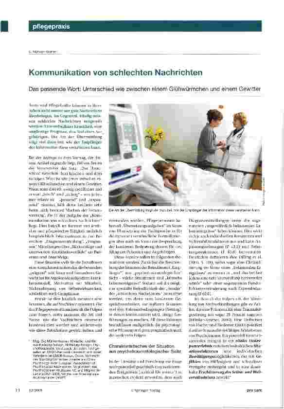 Vorschauseite 1: Kommunikation von schlechten Nachrichten