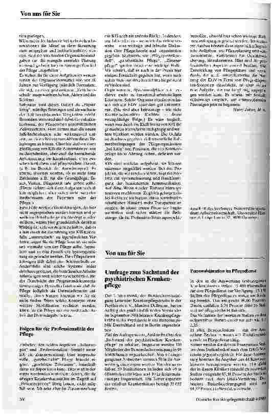 Vorschauseite 3: Perspektiven des Computereinsatzes im Krankenhaus und seine Bedeutung für die Krankenpflege